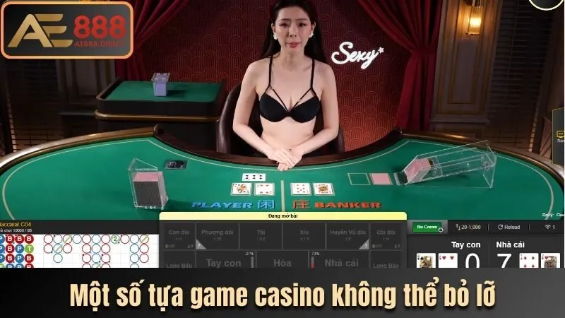 Một số tựa game casino cực hay không thể bỏ lỡ